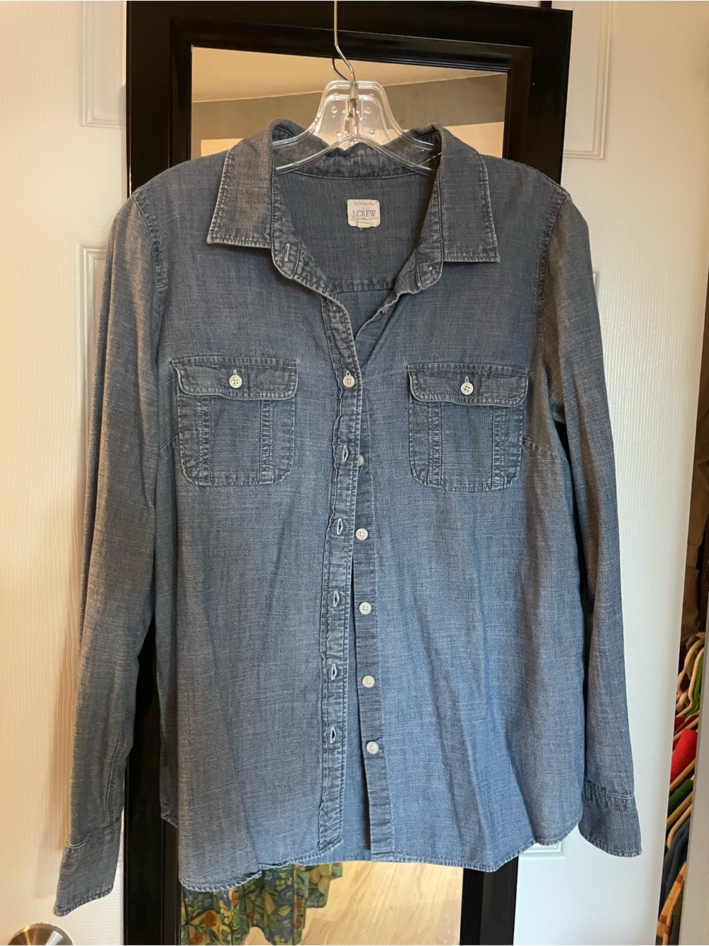 Light Blue Denim Button-Up Shirt - J. Crew